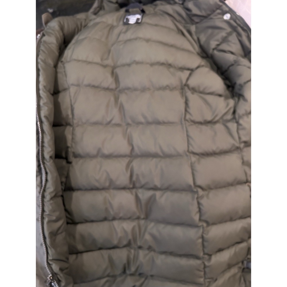 The North Face HyVent‎ Olive Green Belted Down Insulated Puffer Jacket Women's S - Picture 10 of 12